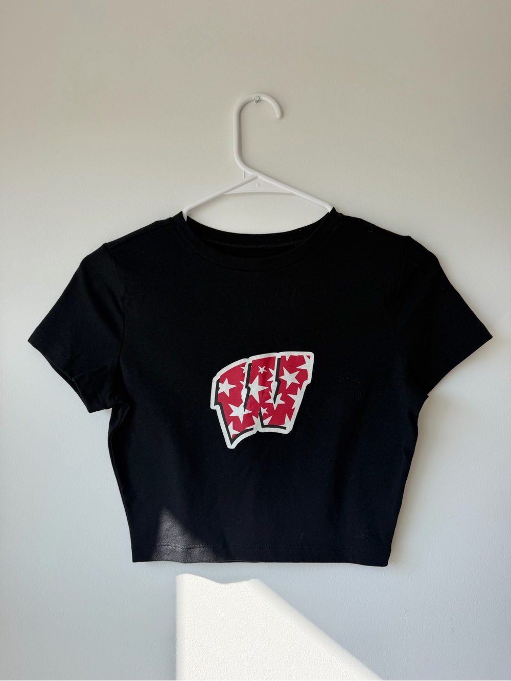 wild fable UW - Madison Black Crop Tee